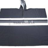 3000 Water Pressure Seam Heat Seal Military Rain Poncho With Hood Drawstring thumbnail-2