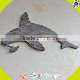 2017 New Design Home Decorations Wooden Wall Hanging Top Fashion Whale Shape Wooden Wall Hanging W09D016 thumbnail-2