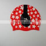 2016 Printing Children Silicone Swim Cap, Kids Silicone Swim Cap, Silicone Swimming Cap for Children