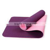 Wholesale ECO Double Color Double Layer Anti-slip TPE Yoga Mat For Fitness thumbnail-2