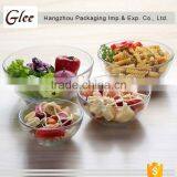 Elegant Graceful Custom Wholesale Rose Carved Footed Low Mixing Glass Bowl thumbnail-2