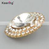 Vogue Hotsale Fashionable Round Elegant Full-rhinestone Button Pins WBK-1474 thumbnail-2