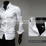 Man Fashion Formal Casual Long Sleeve Slim Fit Dress Shirts for Men MOQ 10PCS thumbnail-2