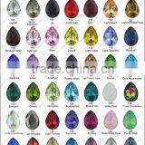 Garment Rhinestones Bead In Settings Crystal Button For Dress Sapphire Sew On Glass Stone thumbnail-6