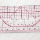 60cm&24" Straight Flexible 1.2mm Thickness Sandwich Line Plastic Garment Ruler for Sewing Design#8097 thumbnail-2