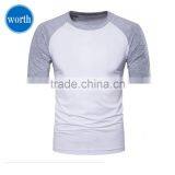 Tshirt Custom T shirt Raglan Sleeve Crew Neck Style Bulk Made in China