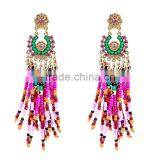 Bohemian Jewelry Handmade Beads Statement Earrings for Women Jewelry thumbnail-6