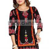 Canvas Crepe Printed Kurtis thumbnail-1