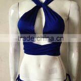 Custom 2016 New Sey Swimsuit Swimsuit Bandage Split Strip Women Swim Wear thumbnail-2