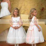 Flower Fancy Dress Costumes White With Pink Sash thumbnail-1