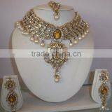 KUNDAN CHOKER Necklace Set thumbnail-1