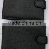Fashion Black Napa Genuine Leather Purse Money for Men thumbnail-3