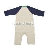 High Quality 100% Cotton Interlock Custom Baby Knit Romper thumbnail-2