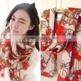 Fashion Women's Wheel Pattern Chiffon Type of Scarf for Women 13420 thumbnail-4