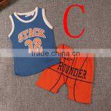 New Item 2016 Children Clothes Baby Boy Boutique Football Outfit Clothing Set Cartoon Letter T Shirt Stripe Shorts thumbnail-5