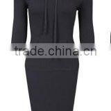 TOP Fashion Casual Long Hoodie Pocket Hoodies Women Slim Sexy thumbnail-2