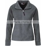 Grey Women Zipper-up Polar Fleece Jacket
