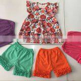 Boutique Outfits 2016 Toddler Girl Clothes Boutique Floral Summer Top Dress Outfits thumbnail-2