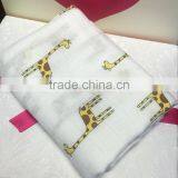 Cute Giraffe Breathable Soft Bamboo Baby Muslin Blanket thumbnail-1
