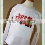 Boys Christmas Train T-shirt Christmas Raglan Shirts 100% Cotton Baby Clothes thumbnail-1