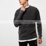 Men's Black Washed Pocket Sweatshirt thumbnail-2