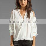 Twist Wrap Front Blouse thumbnail-1