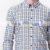 Long Sleeve Formal Shirts for Men Fancy Plaid Printed Garments thumbnail-3