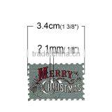 Wholesale Scrapbooking 2 Holes Postage Stamp At Random Christmas Pattern Wood Sewing Buttons thumbnail-2