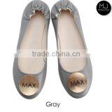Wholesale PU Leather Monogrammed Ballet Flats thumbnail-2