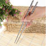 2016 Hot Sale 5Pair/lot Chinese Stylish Non-slip Design Stainless Steel Chopstick For Eating thumbnail-1