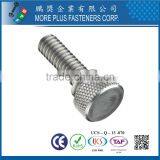 ANSI Stainless Steel Knurled Thumb Screw Plain thumbnail-2