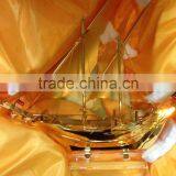 Fascinations Metal Earth Metal Works 3D Laser Cut Metal Golden Ship Model For Home Decoration thumbnail-3