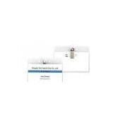 Transparet Clear Custom Landscape Model PVC ID Card, Conference Name Badge Holders thumbnail-1