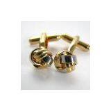Gold Fashion Metal Knot Cufflinks thumbnail-1