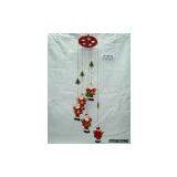 Ceramic Santa Claus Windbell, Christmas, Santa Clauses With Christmas Trees, Home Decoration thumbnail-1