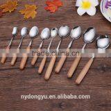 Wood Handles Stainless Steel Spoon Tableware/chyi Fork Knife Chopsticks Cultery /fancy Dining Tableware
