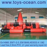Customize logo inflatable red paintball bunkers barriers for team sports