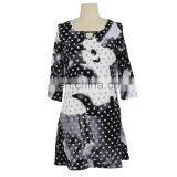 Polka Dot Print Old Lady Tunic Guangzhou Supplier