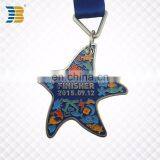 Jiabo Custom Star Shape Soft Enamel Running Sport Finisher Award Metal Medal