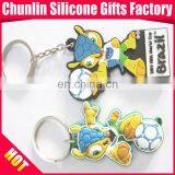 Cute Soft Rubber Keychain for 2014 Brazil World Cup thumbnail-1