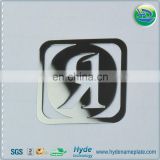 Custom Decal Silver Nickel Sticker Manufacturer Electroform Metal Stickers