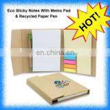 Spiral Cheap Recycled Notebook With Paper Ball Pen