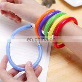 advertising Flexible Cute Soft Plastic Bangle Bracelet Ballpoint ball pen