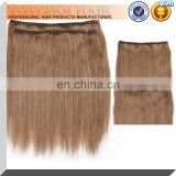 Cheap 100% human hair clip in hair extension color 8#
