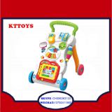 Intelligence plastic baby trolley walker with music