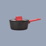 Non-stick Pressed Aluminium Sauce Pan with Pouring Mouth