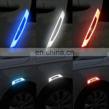 2pcs Car Carbon Fiber Reflector Sticker Auto Reflective Strip Motorcycle Decoration Red Reflective Stickers Exterior Accessories thumbnail-5