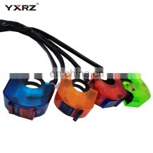 22mm 12v colorful ABS plastic cover on off button connector bullet flame out headlight spotlight motorcycle handlebar switch