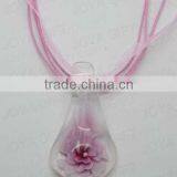 High Quality Lampwork Glass Pendant Necklace Lampwork Glass Necklace Murano Glass Starfish Pendant With Wax Cord thumbnail-1