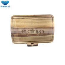 Custom Logo Kitchen Meat Chopping Board Cutting Boards With Holder Vegetable Fruits Wooden Chopping Blocks Customized Designs thumbnail-2